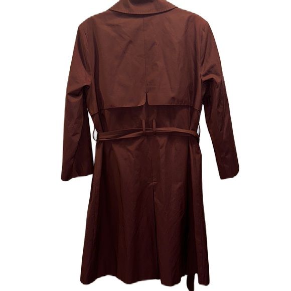 Cole Haan Signature Women’s Burgundy Belted Wrap Trench Coat. Size XL. - Picture 2 of 9